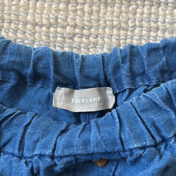 Everlane The Linen Boxer Short – Women’s Size Small – Blue 100% Linen - Picture 2 of 3